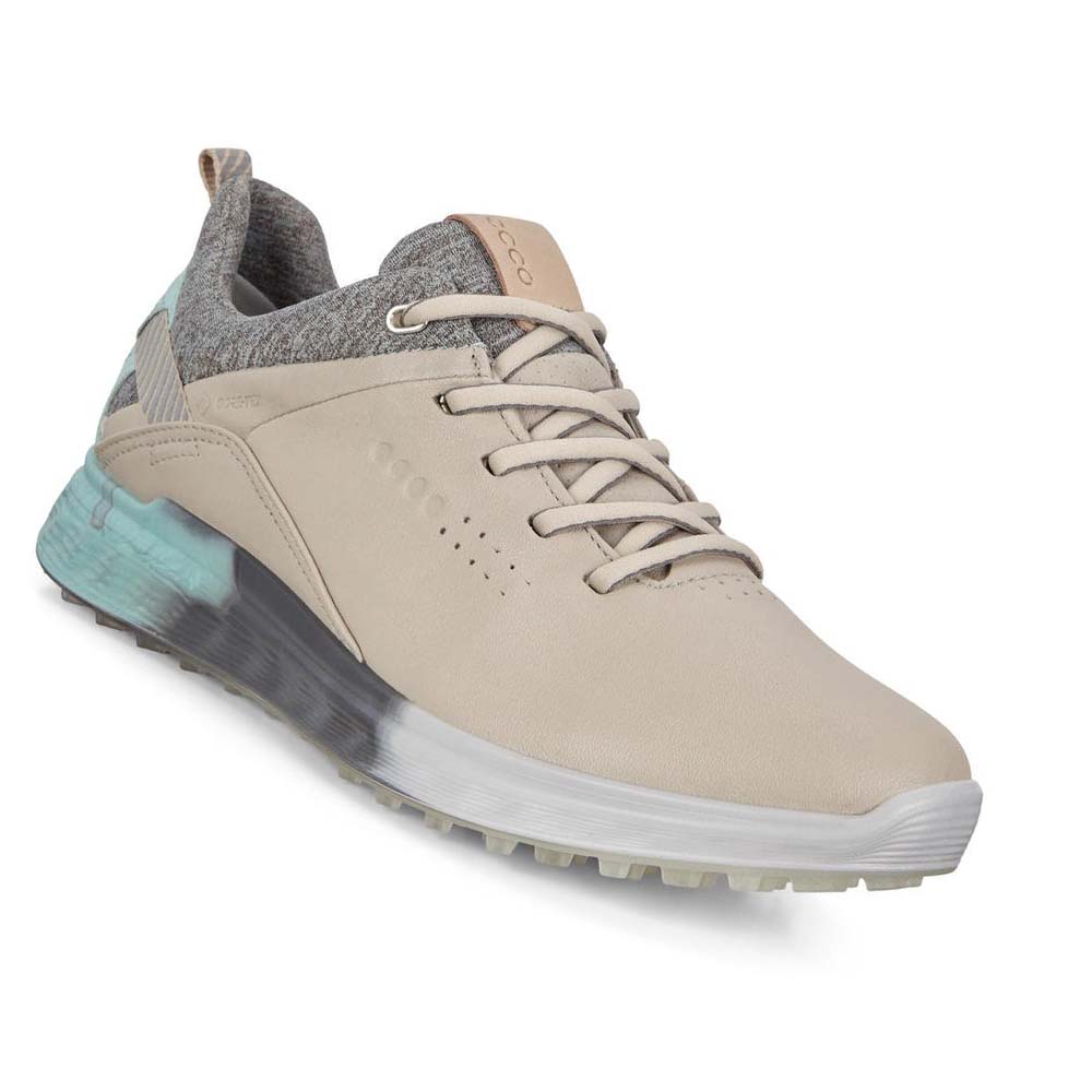 Női Ecco S-three Spikeless Golf Cipő Barna | HU 131SGL